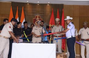 Donation of umbrellas to traffic police of Bhubaneswar & Cuttack, and home guards from CM’s residence